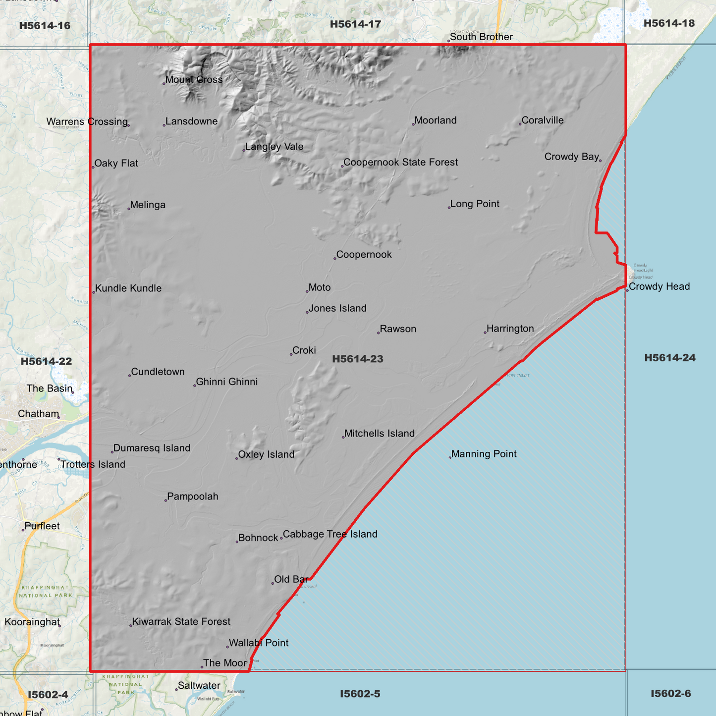 Coopernook 1m Digital Elevation Model (H5614-23)