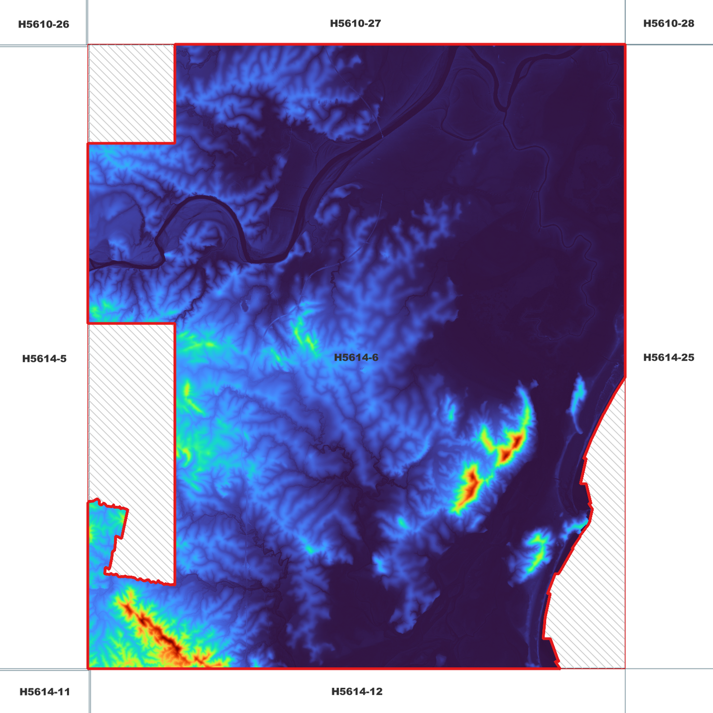 Kempsey 1m Digital Elevation Model (H5614-6)