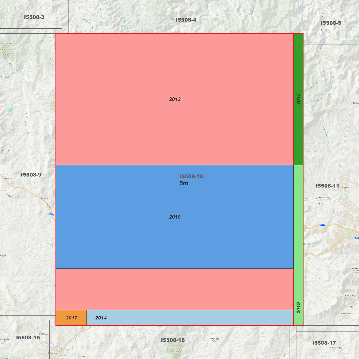 Vittoria 1m, 2m & 5m Digital Elevation Models (I5508-10)