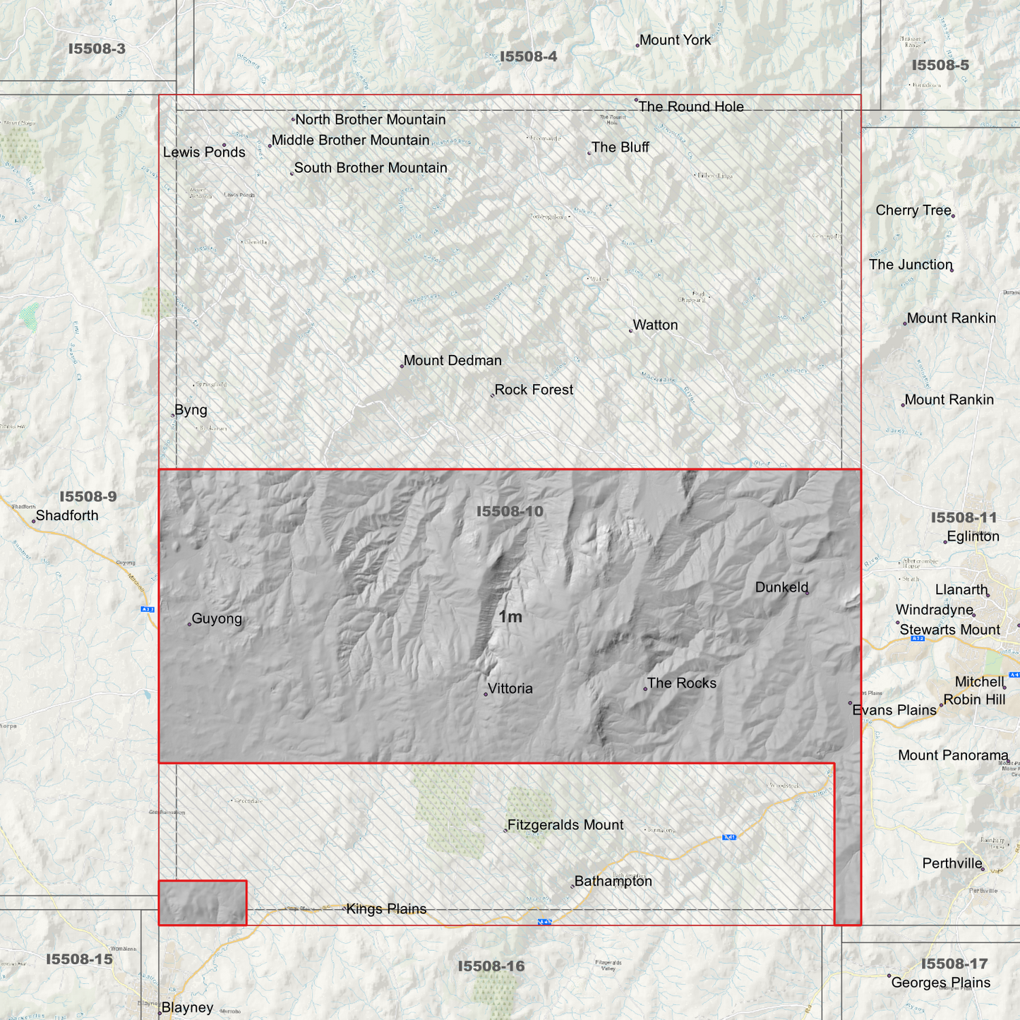 Vittoria 1m, 2m & 5m Digital Elevation Models (I5508-10)