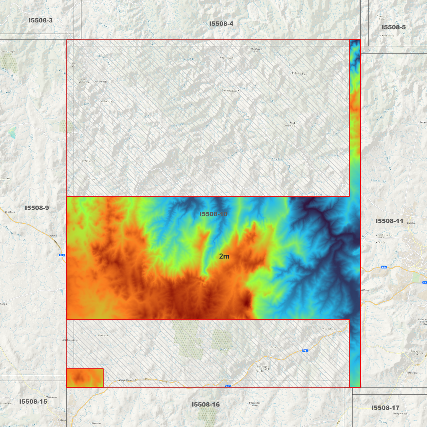 Vittoria 1m, 2m & 5m Digital Elevation Models (I5508-10)