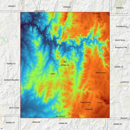 Walli 5m Digital Elevation Model (I5508-14)