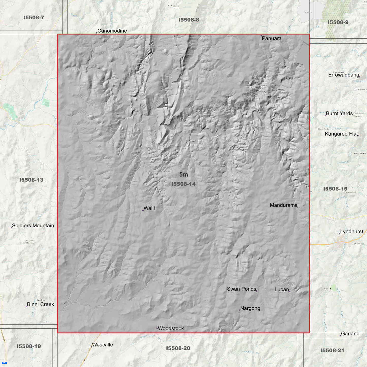 Walli 5m Digital Elevation Model (I5508-14)
