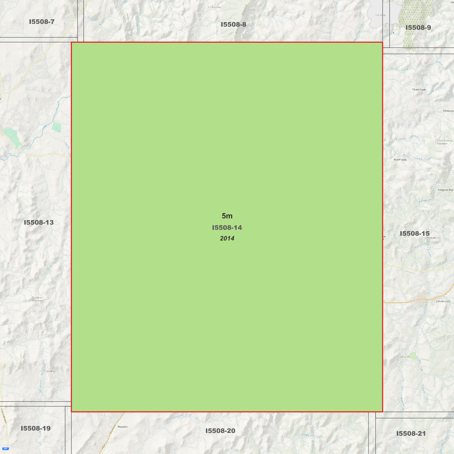 Walli 5m Digital Elevation Model (I5508-14)