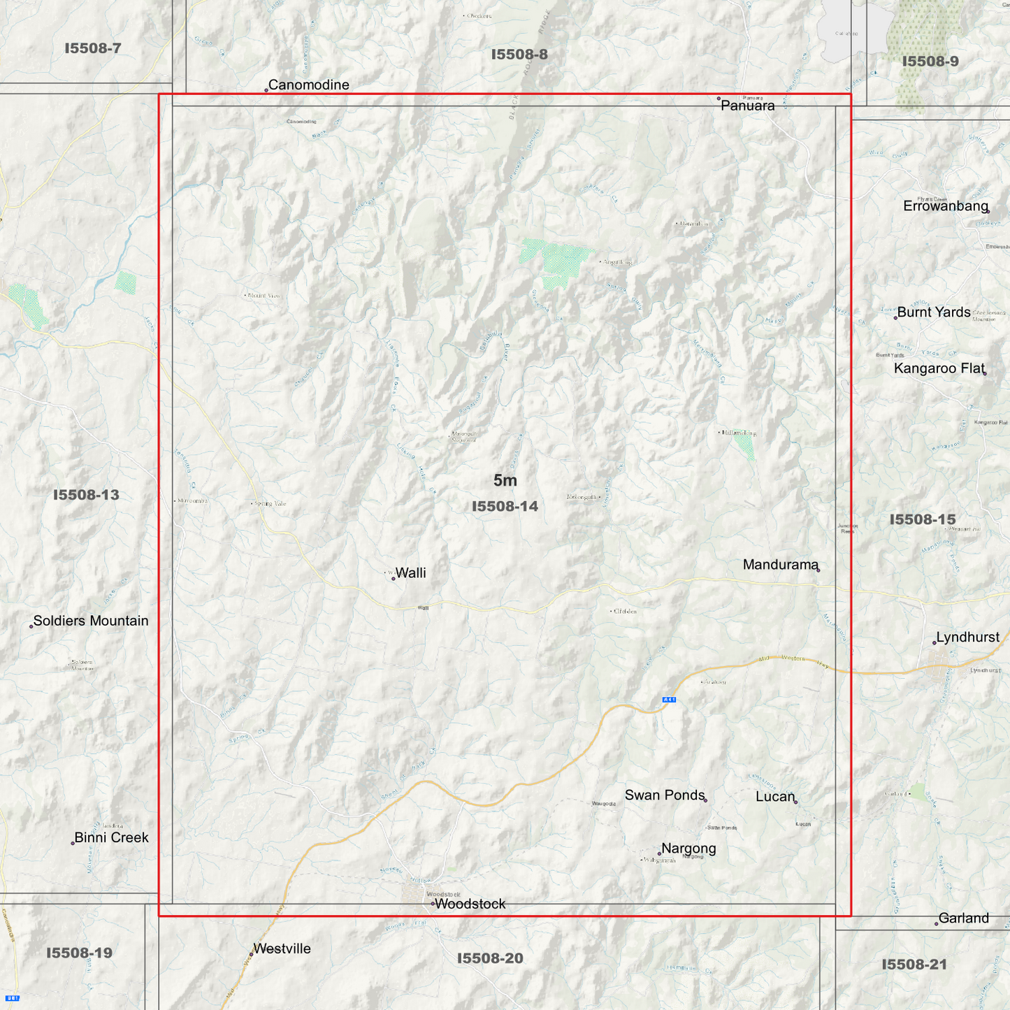 Walli 5m Digital Elevation Model (I5508-14)