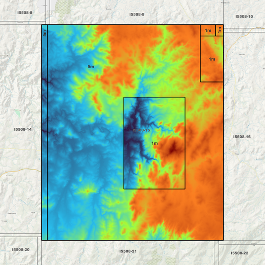 Carcoar 1m & 5m Digital Elevation Models (I5508-15)
