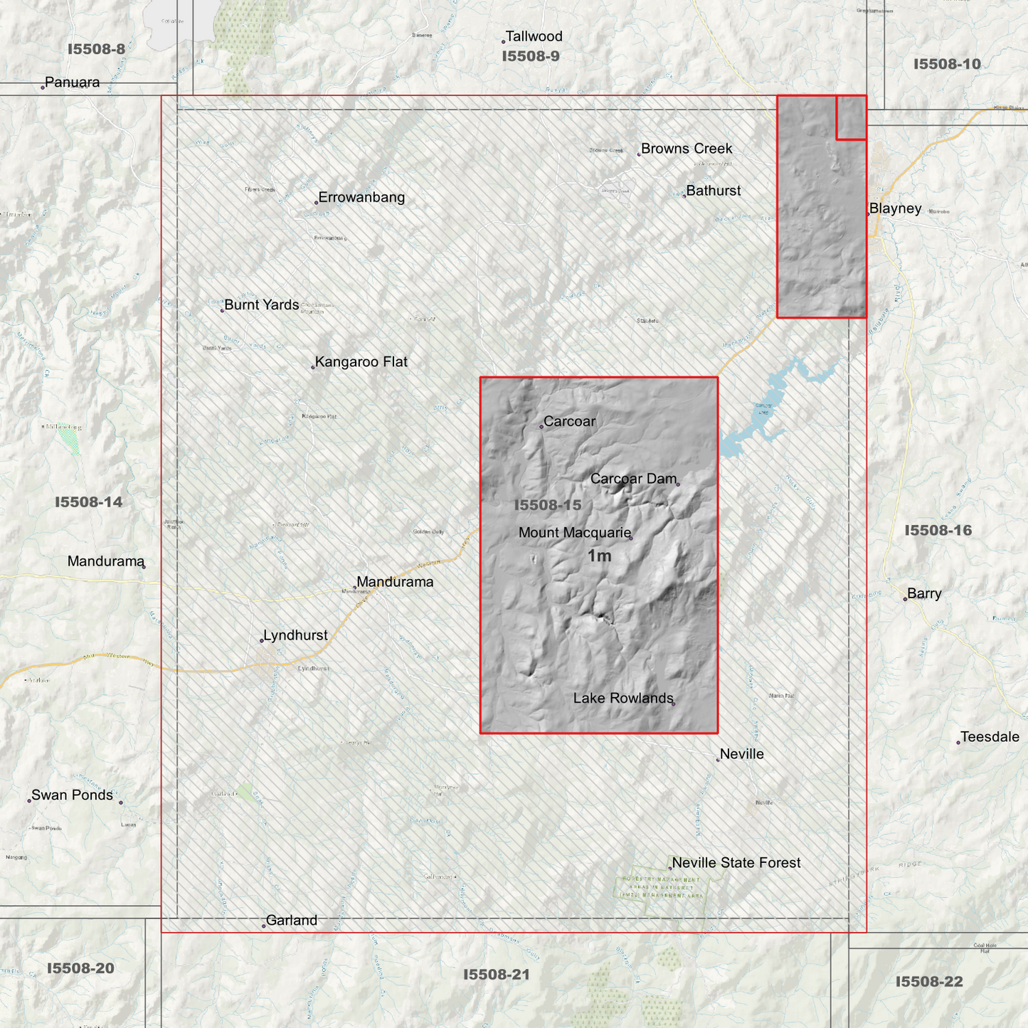 Carcoar 1m & 5m Digital Elevation Models (I5508-15)