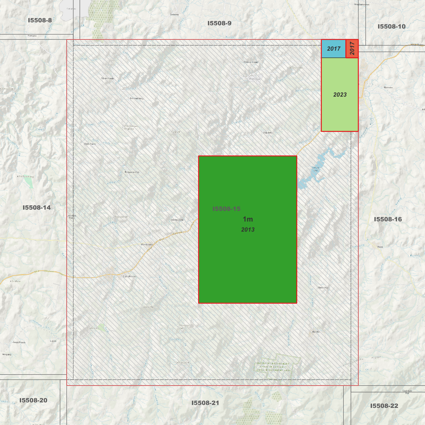 Carcoar 1m & 5m Digital Elevation Models (I5508-15)