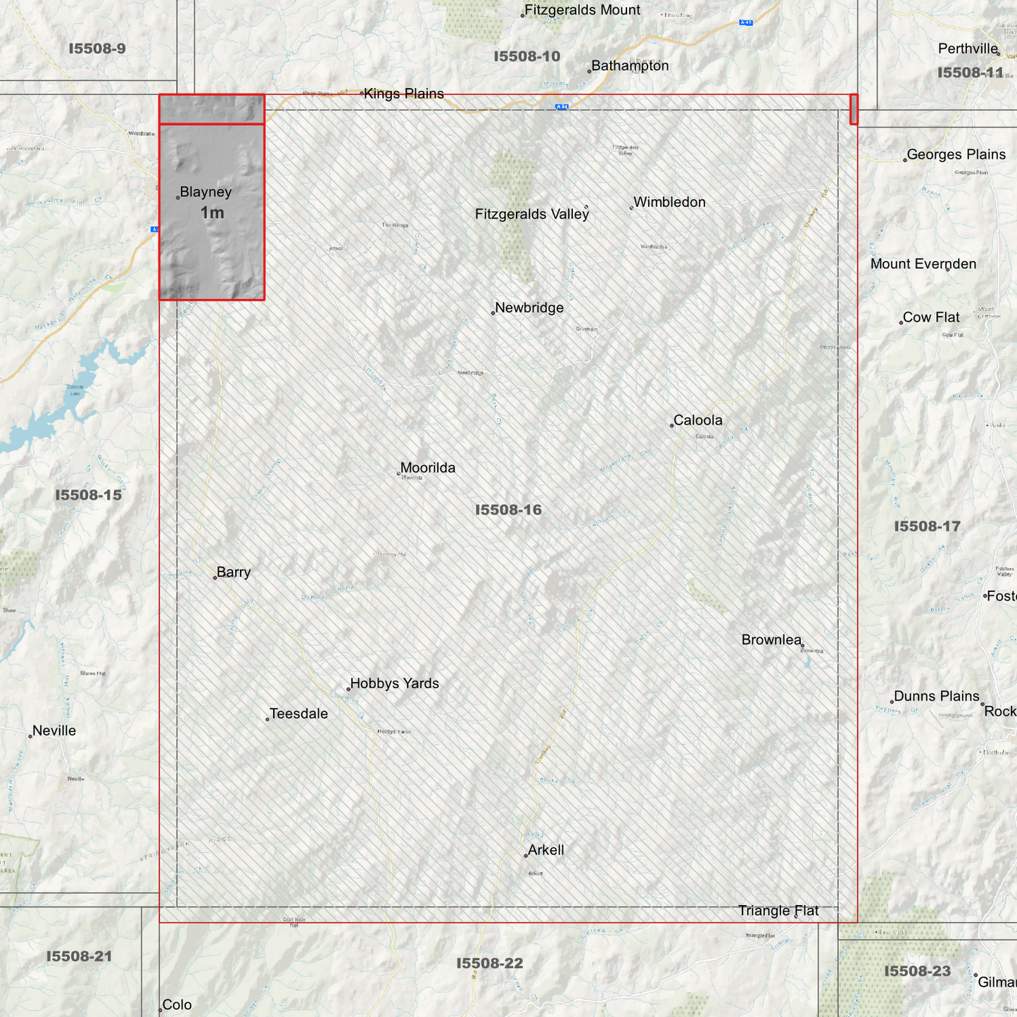 Blayney 1m & 5m Digital Elevation Models (I5508-16)