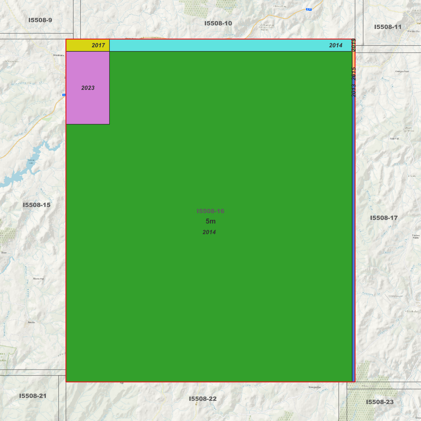 Blayney 1m & 5m Digital Elevation Models (I5508-16)