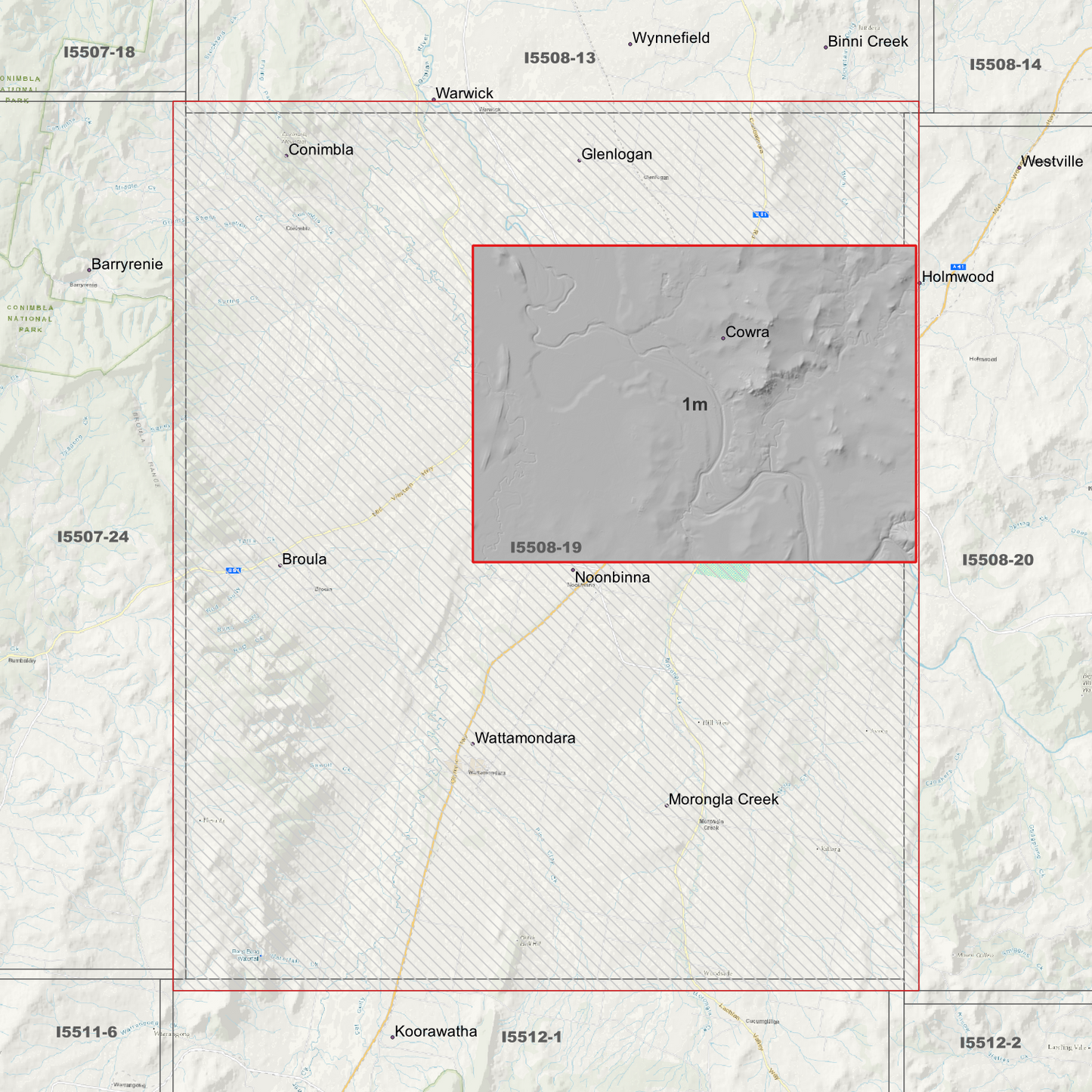Cowra 1m & 5m Digital Elevation Models (I5508-19)