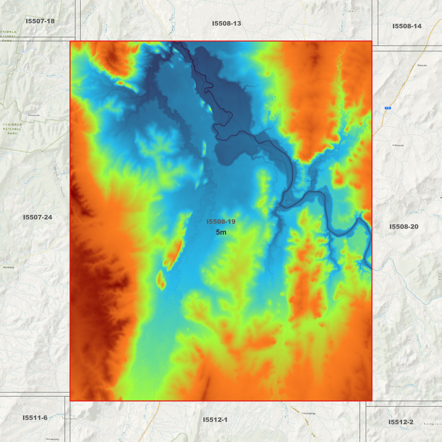 Cowra 1m & 5m Digital Elevation Models (I5508-19)