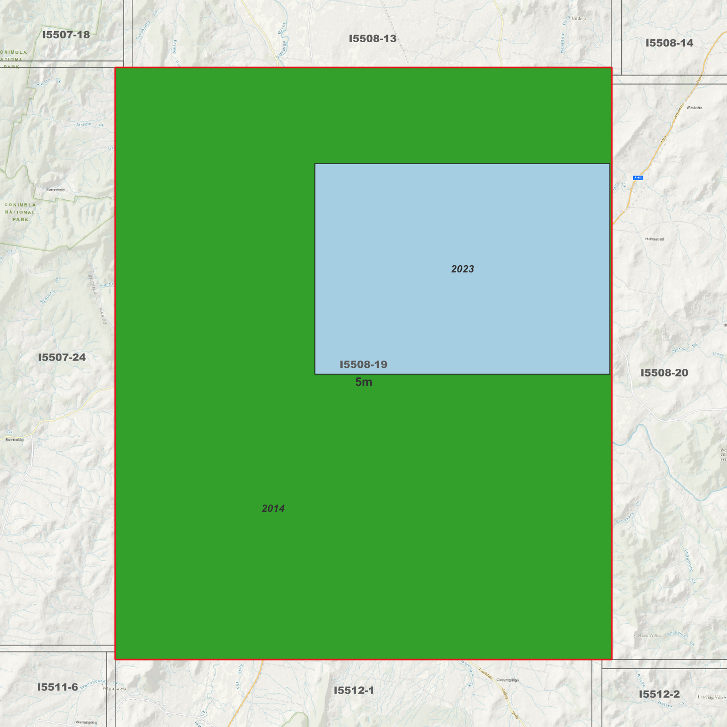 Cowra 1m & 5m Digital Elevation Models (I5508-19)