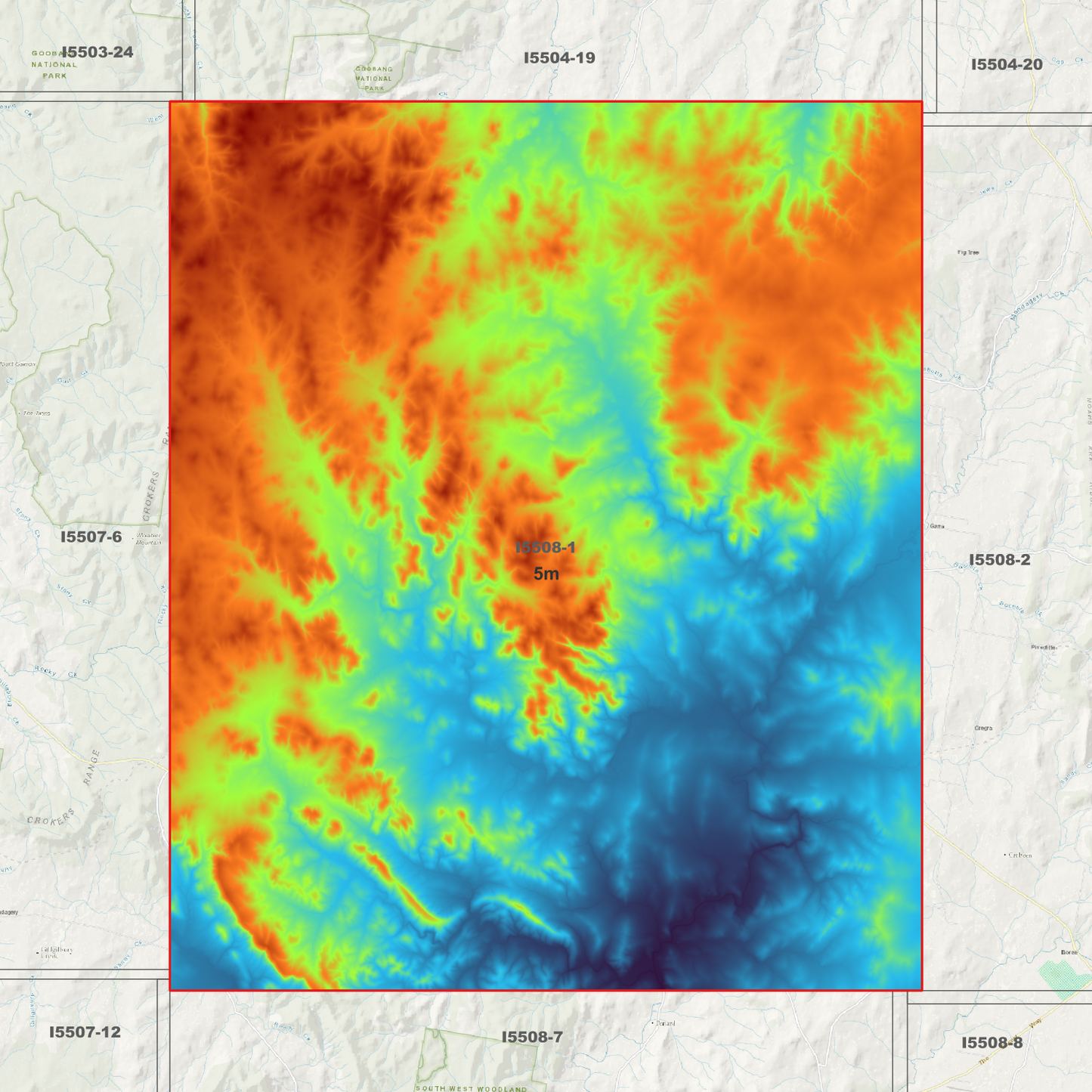 Manildra 5m Digital Elevation Model (I5508-1)