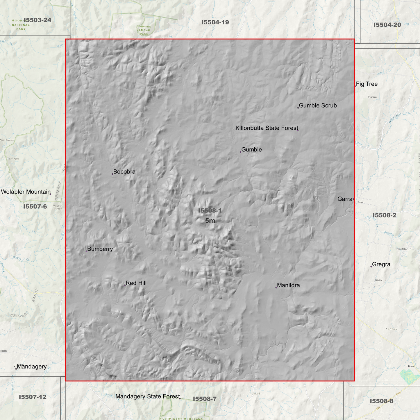 Manildra 5m Digital Elevation Model (I5508-1)