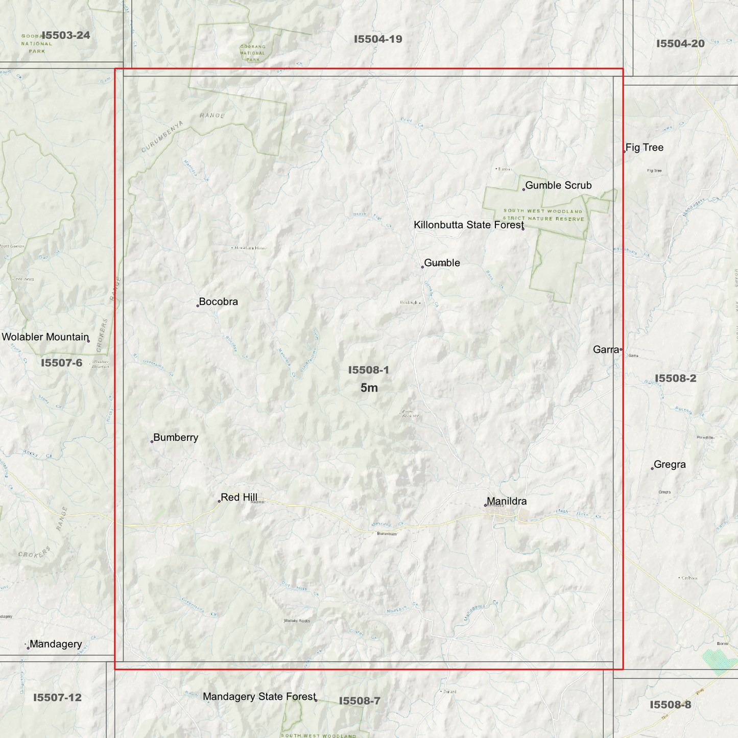 Manildra 5m Digital Elevation Model (I5508-1)