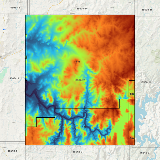 Wyangala 1m & 5m Digital Elevation Models (I5508-20)