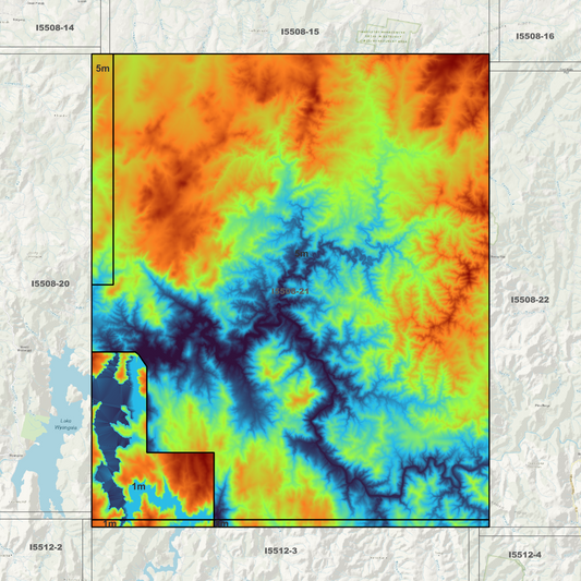 Grabine 1m & 5m Digital Elevation Models (I5508-21)