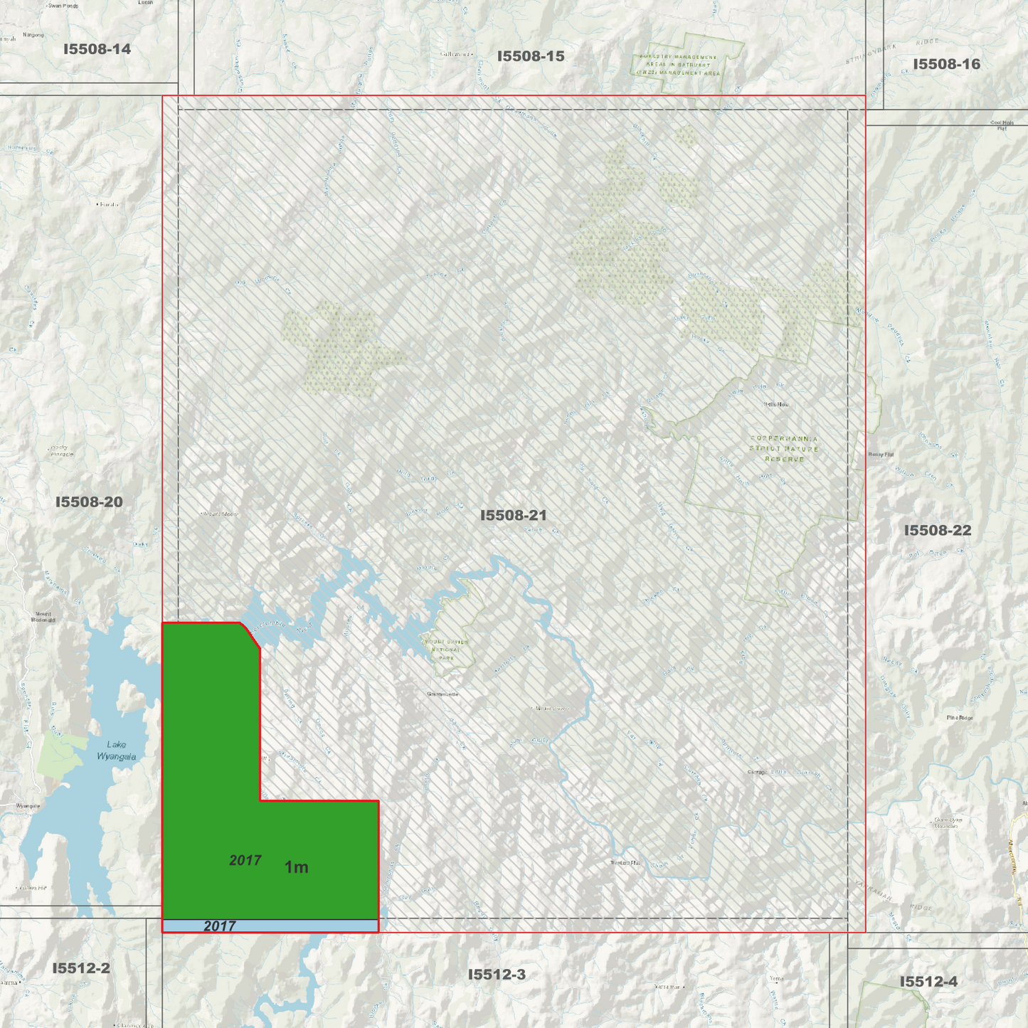 Grabine 1m & 5m Digital Elevation Models (I5508-21)