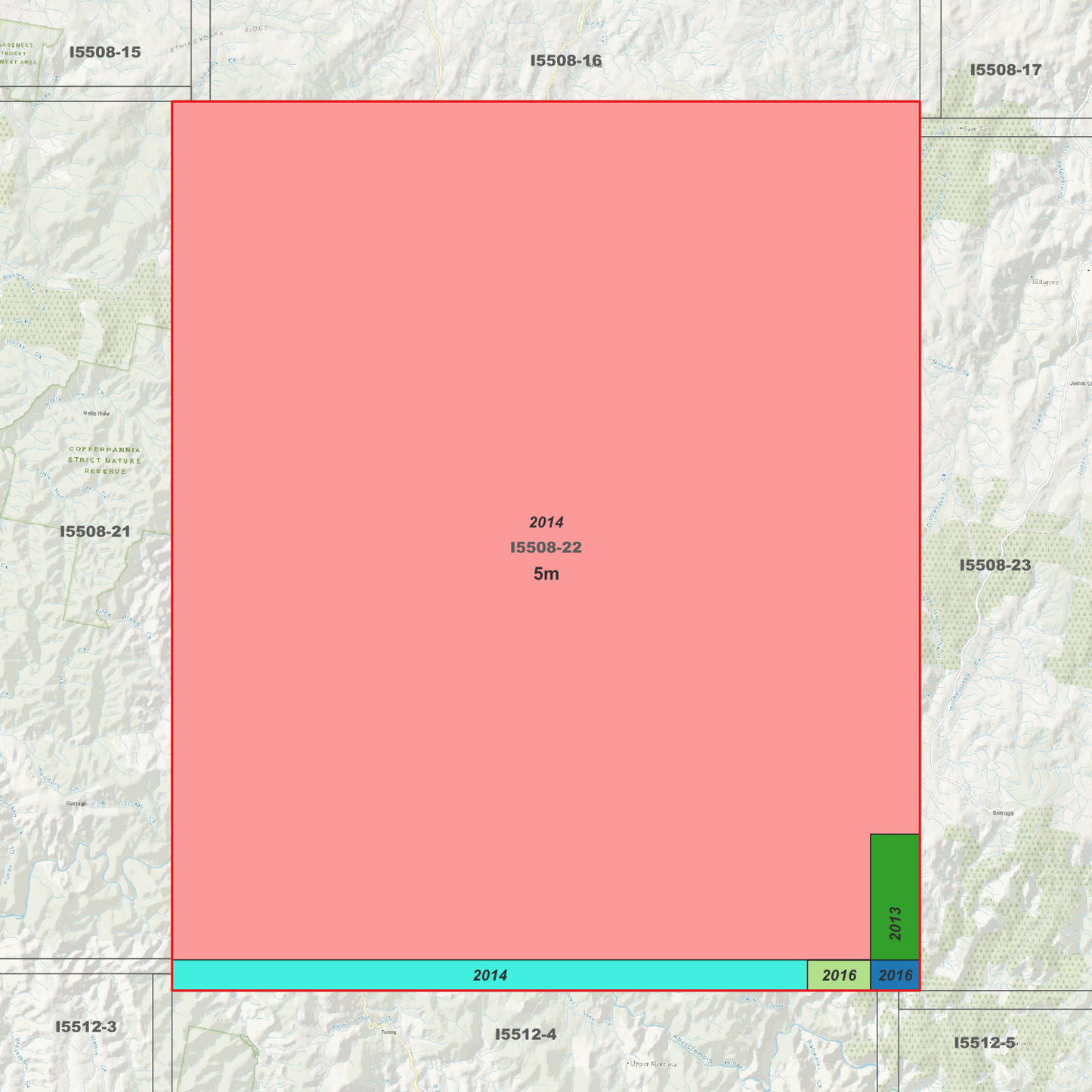 Abercrombie Caves 5m Digital Elevation Model (I5508-22)