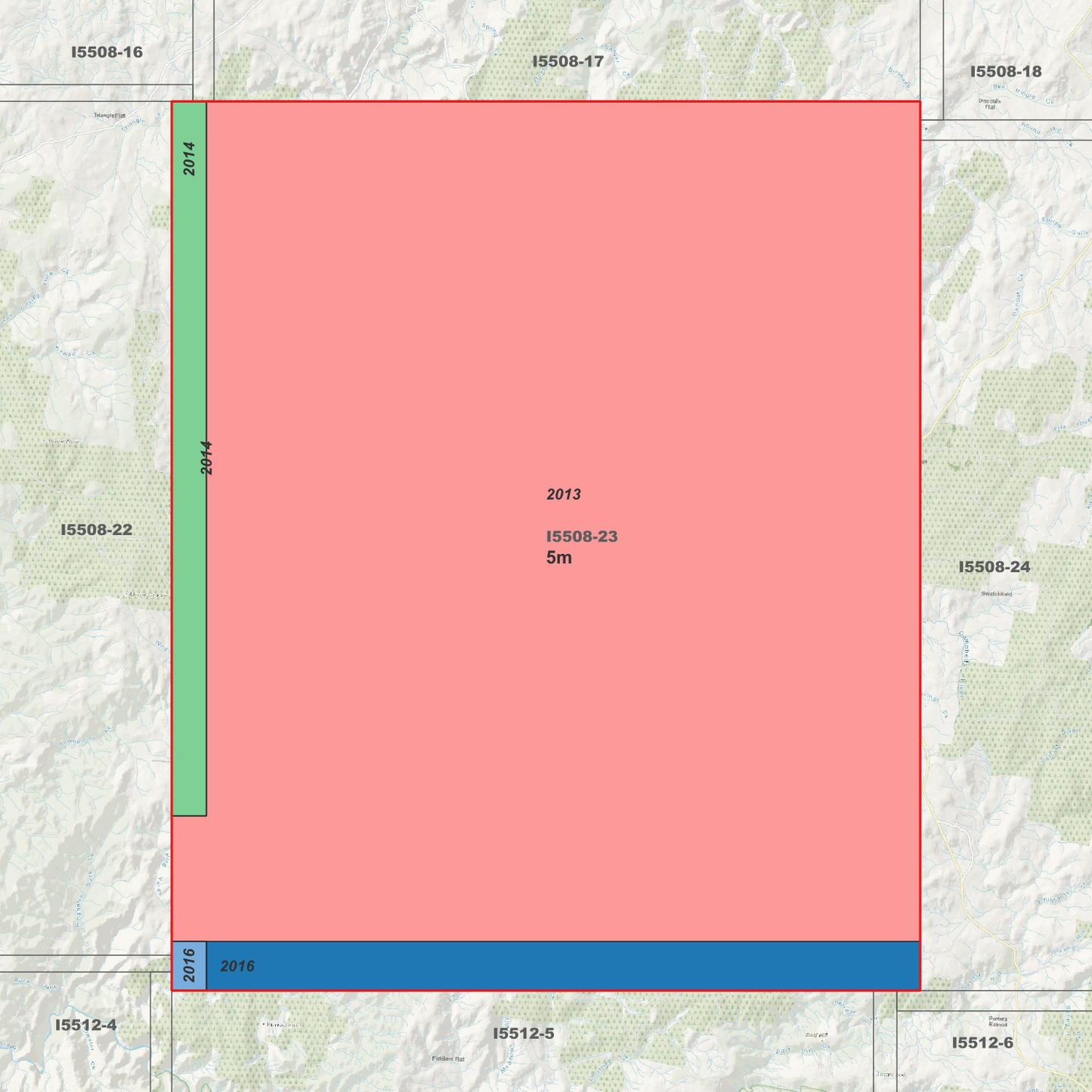 Judds Creek 2m & 5m Digital Elevation Models (I5508-23)