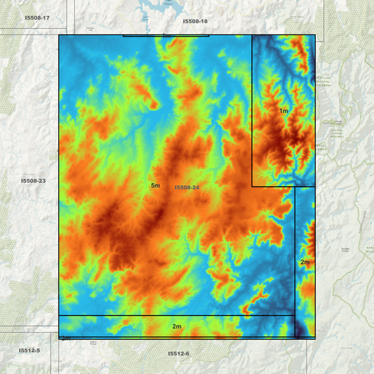 Tuglow 1m, 2m & 5m Digital Elevation Models (I5508-24)