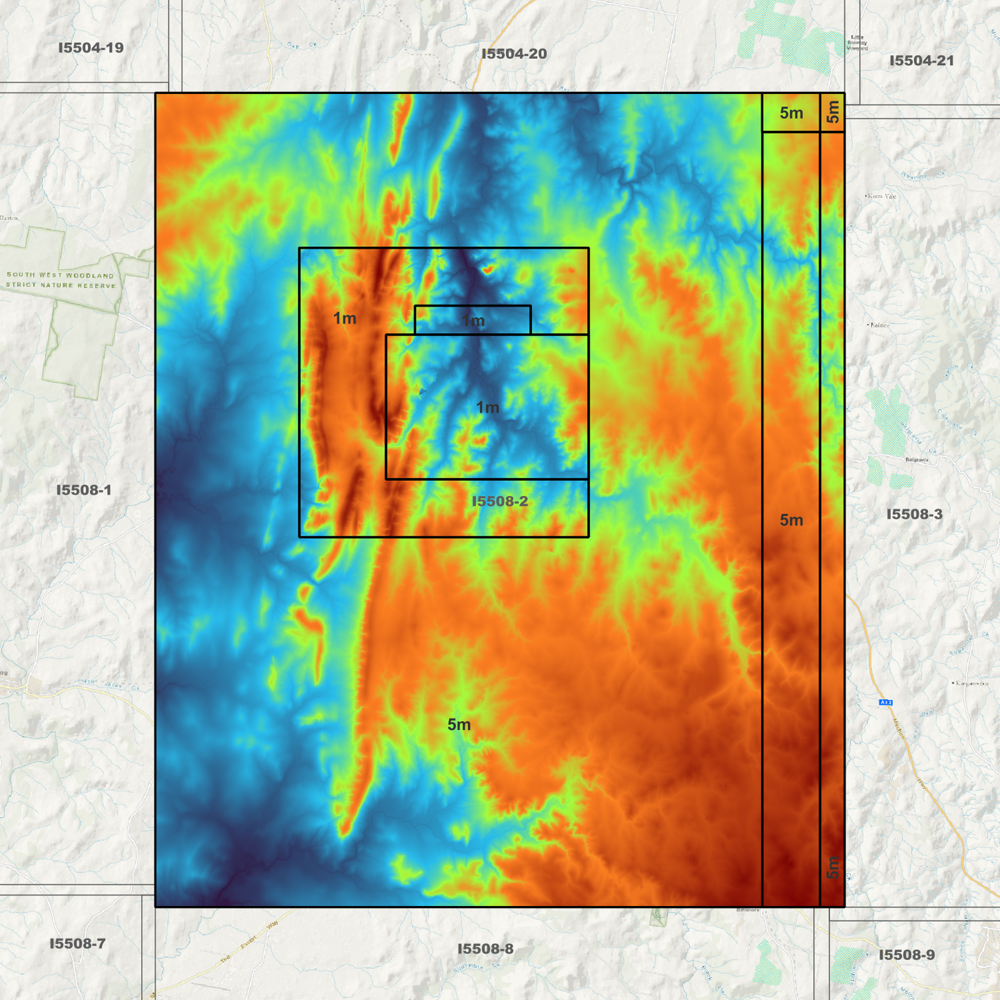 Molong 1m & 5m Digital Elevation Models (I5508-2)