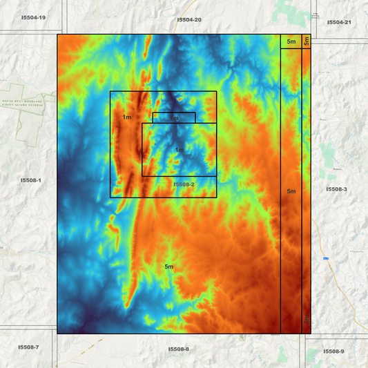 Molong 1m & 5m Digital Elevation Models (I5508-2)
