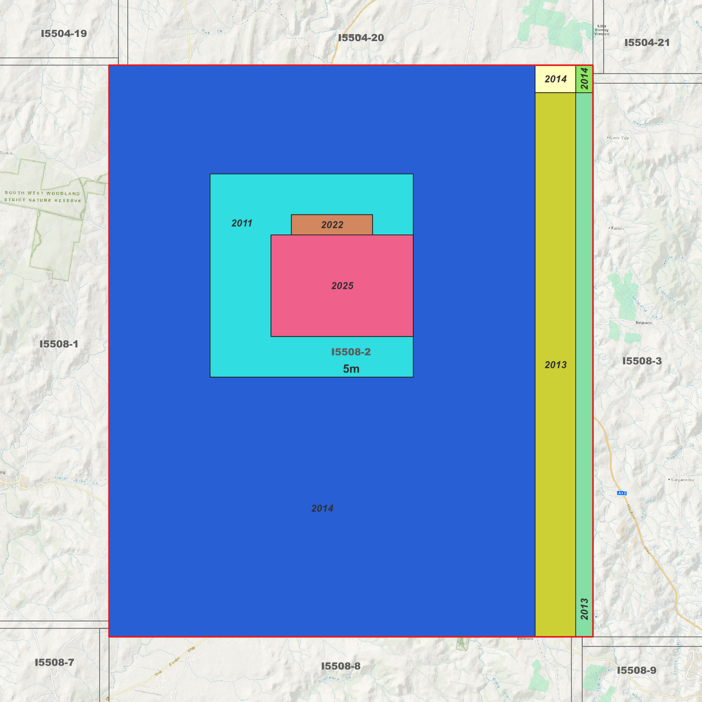 Molong 1m & 5m Digital Elevation Models (I5508-2)
