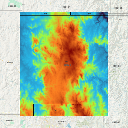 Ophir 1m & 5m Digital Elevation Models (I5508-3)