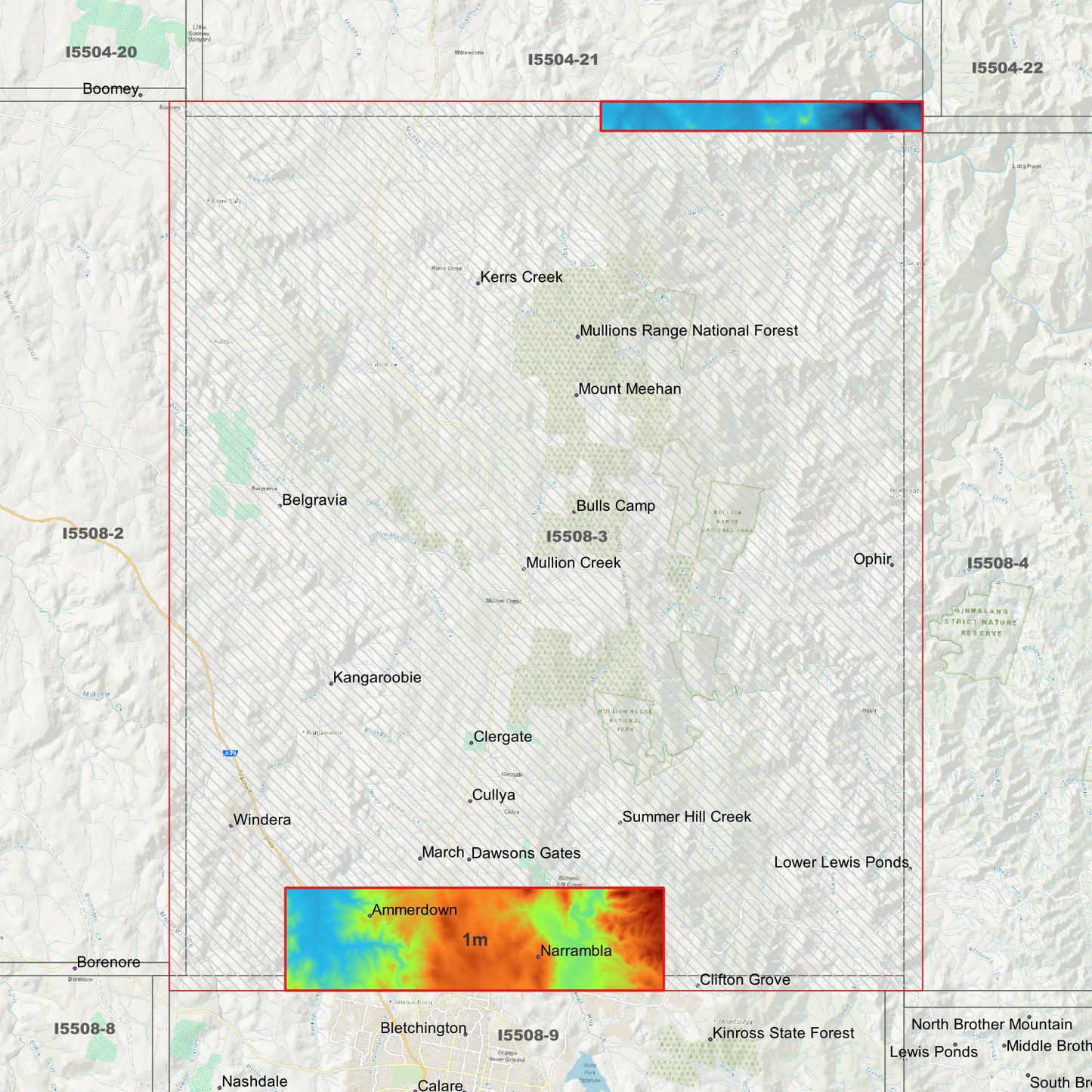 Ophir 1m & 5m Digital Elevation Models (I5508-3)