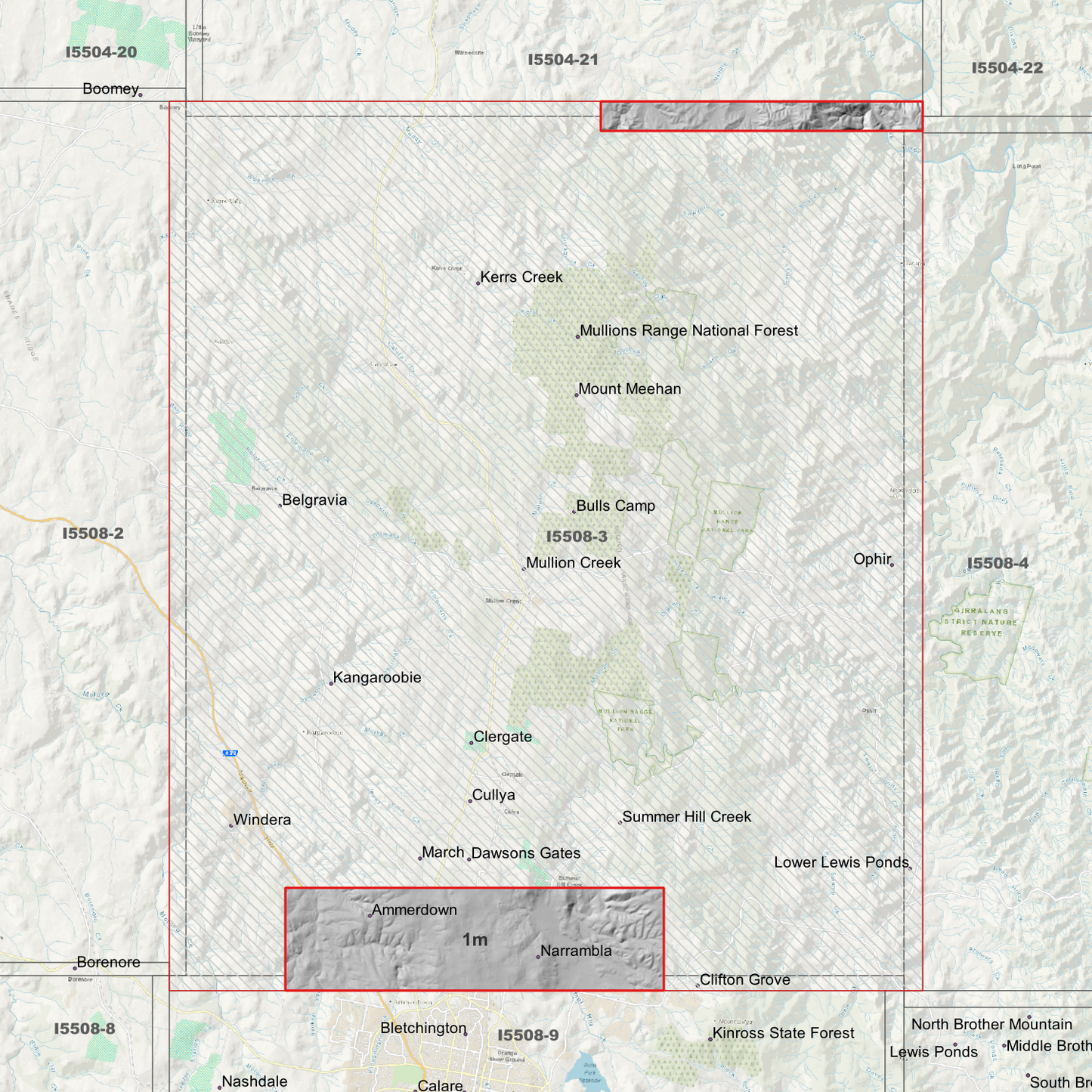 Ophir 1m & 5m Digital Elevation Models (I5508-3)