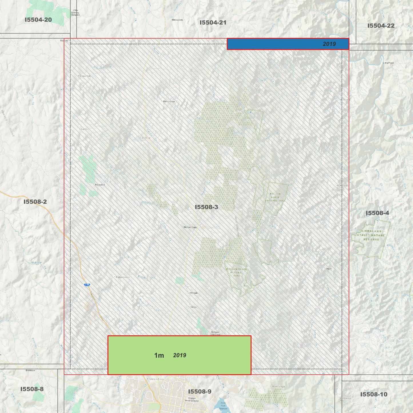Ophir 1m & 5m Digital Elevation Models (I5508-3)