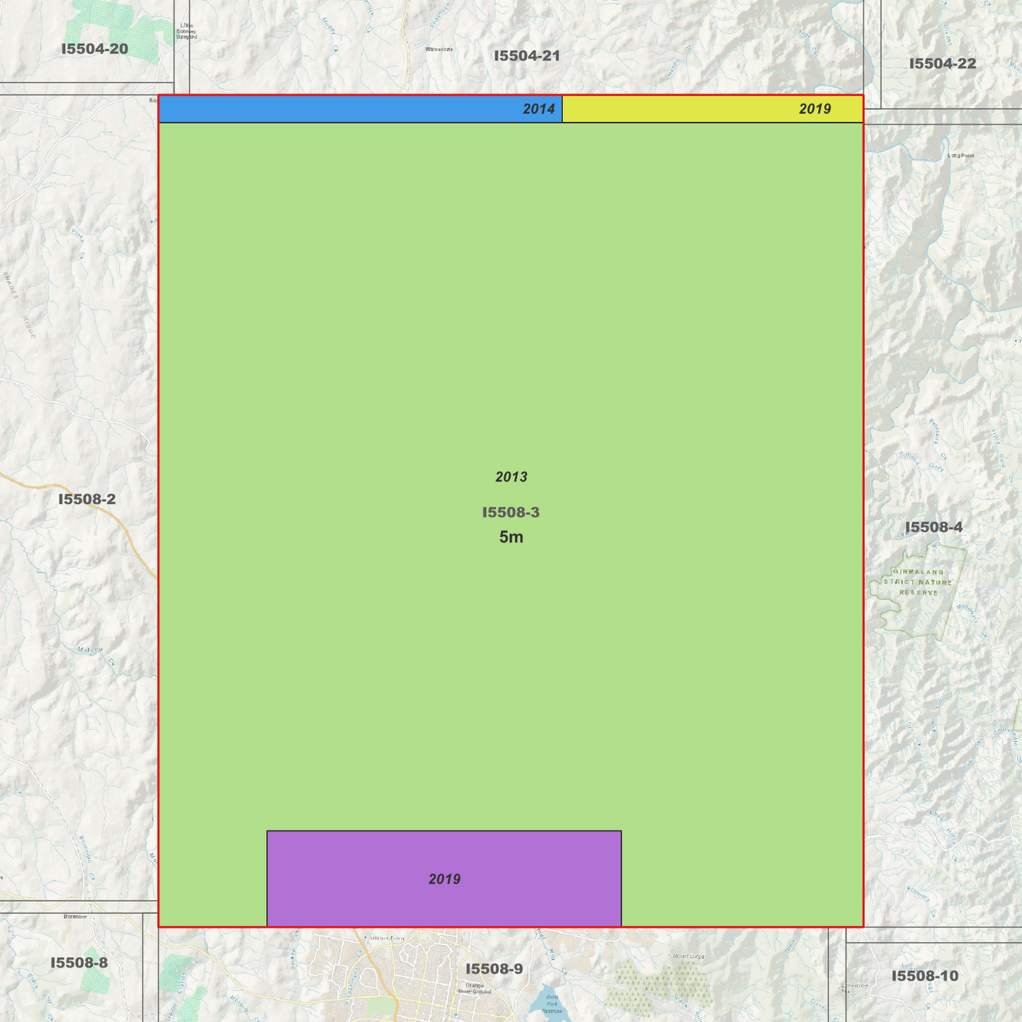 Ophir 1m & 5m Digital Elevation Models (I5508-3)
