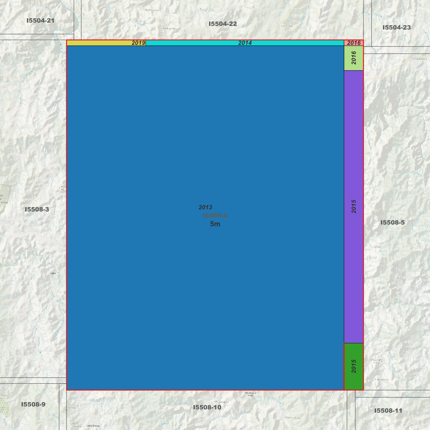Hill End 5m Digital Elevation Model (I5508-4)