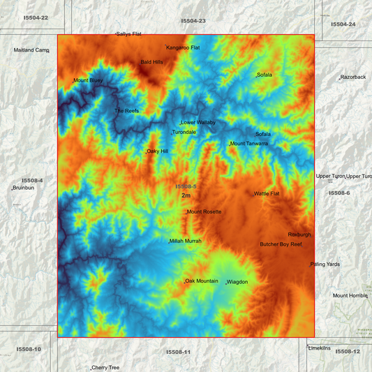 Sofala 2m Digital Elevation Model (I5508-5)