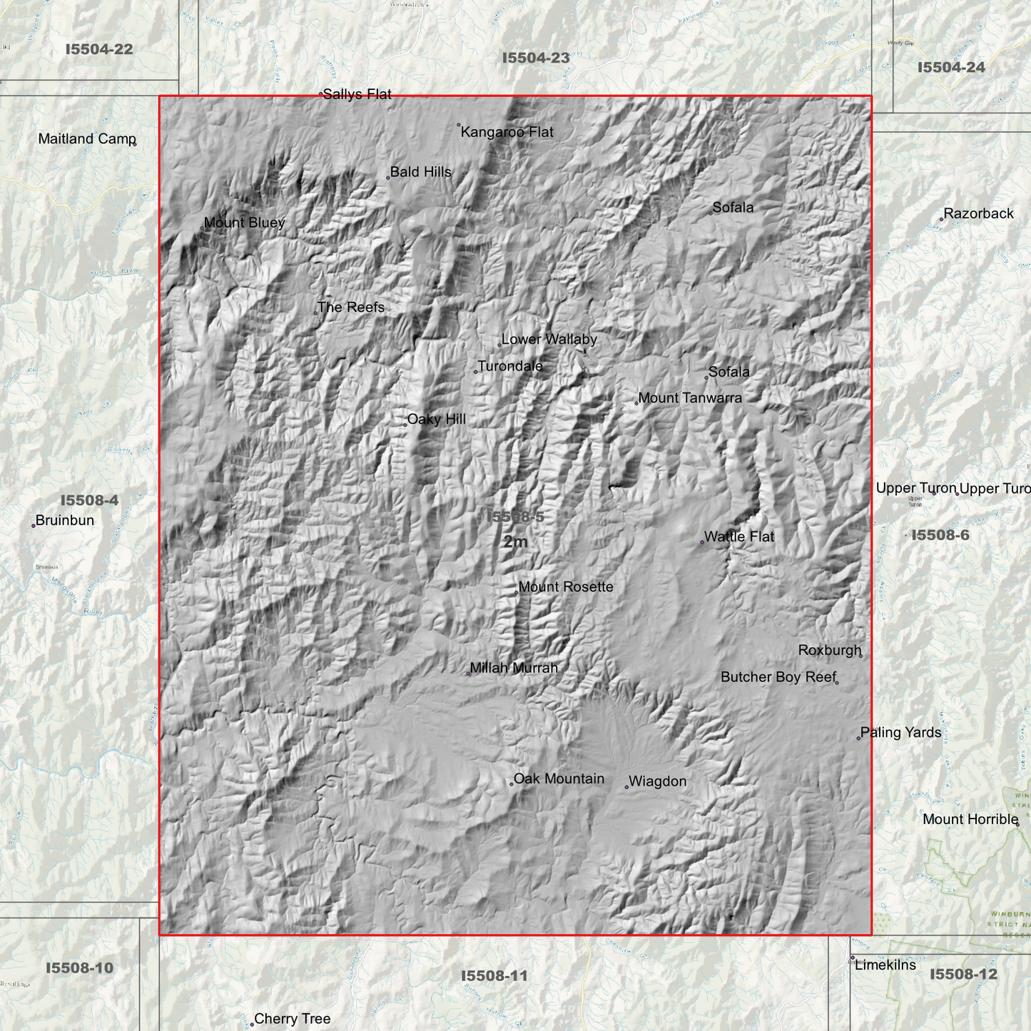 Sofala 2m Digital Elevation Model (I5508-5)