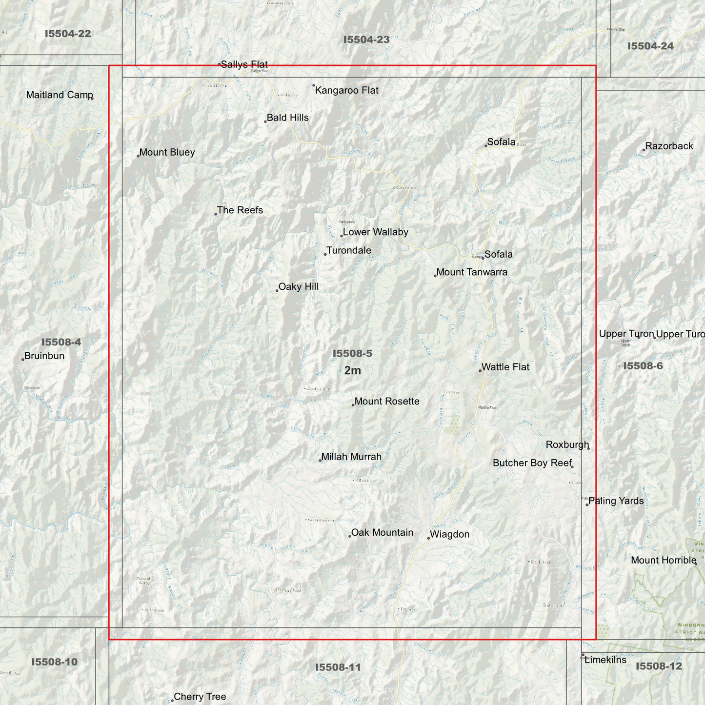 Sofala 2m Digital Elevation Model (I5508-5)