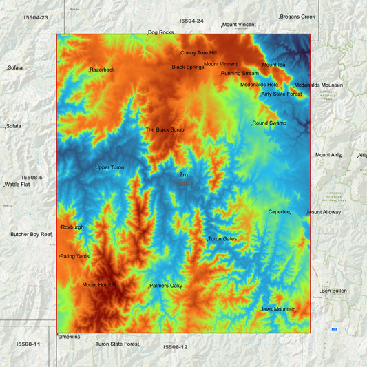 Turon 2m Digital Elevation Model (I5508-6)
