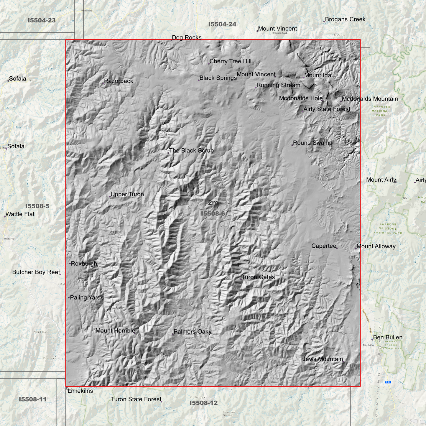 Turon 2m Digital Elevation Model (I5508-6)