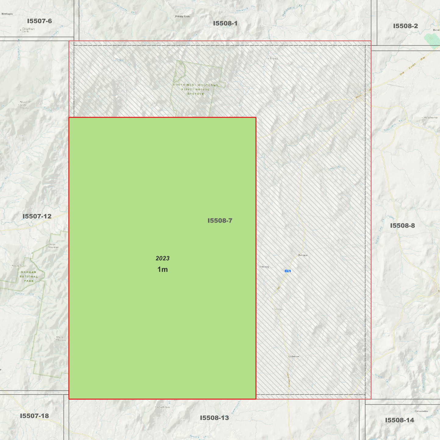 Cudal 1m & 5m Digital Elevation Models (I5508-7)