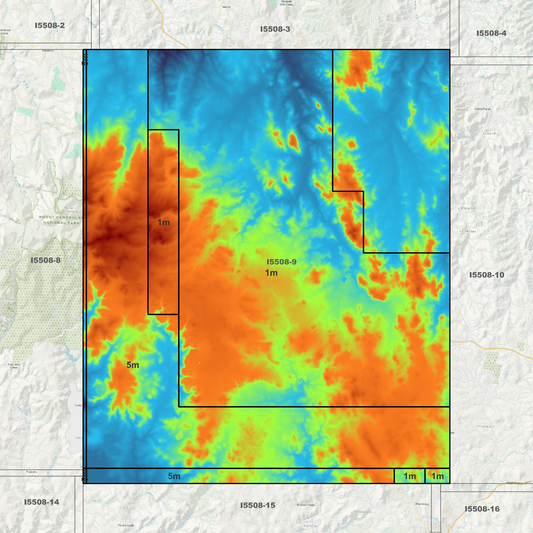 Orange 1m & 5m Digital Elevation Models (I5508-9)