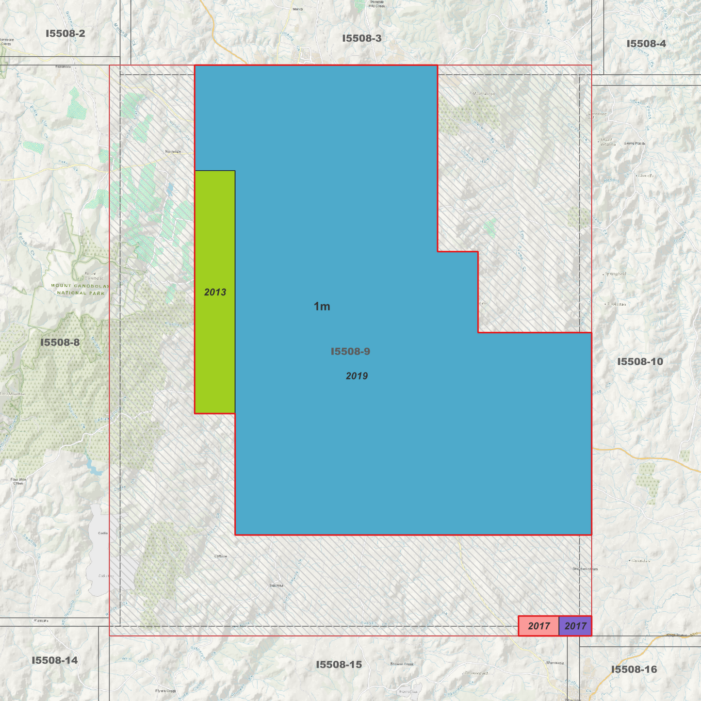 Orange 1m & 5m Digital Elevation Models (I5508-9)