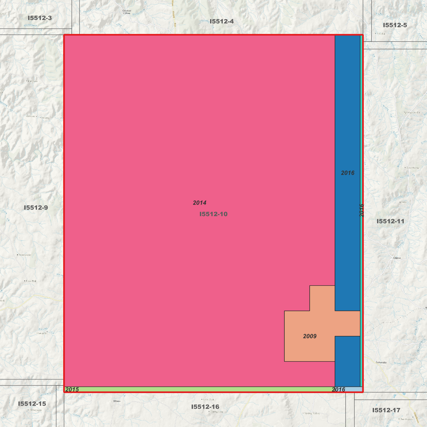 Crookwell 1m, 2m & 5m Digital Elevation Models (I5512-10)