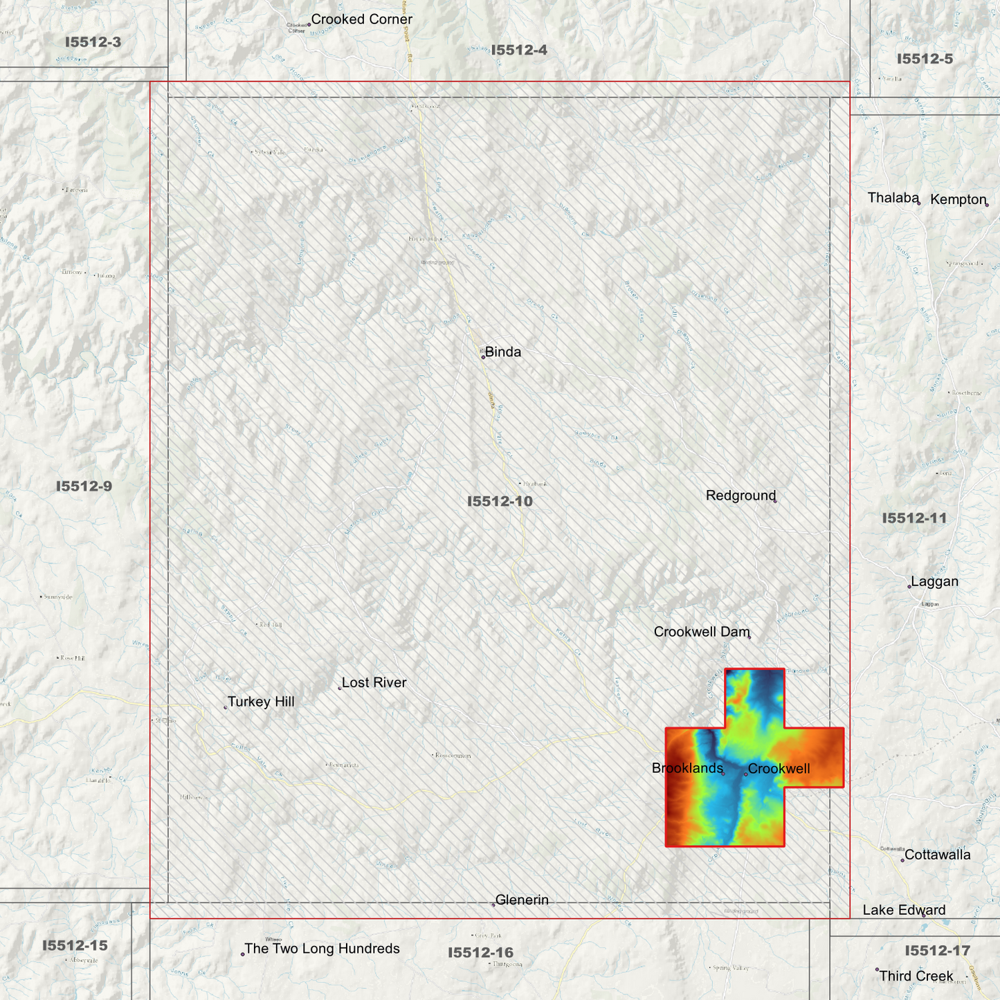 Crookwell 1m, 2m & 5m Digital Elevation Models (I5512-10)
