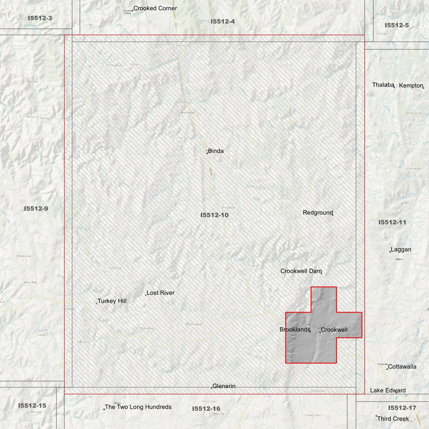 Crookwell 1m, 2m & 5m Digital Elevation Models (I5512-10)