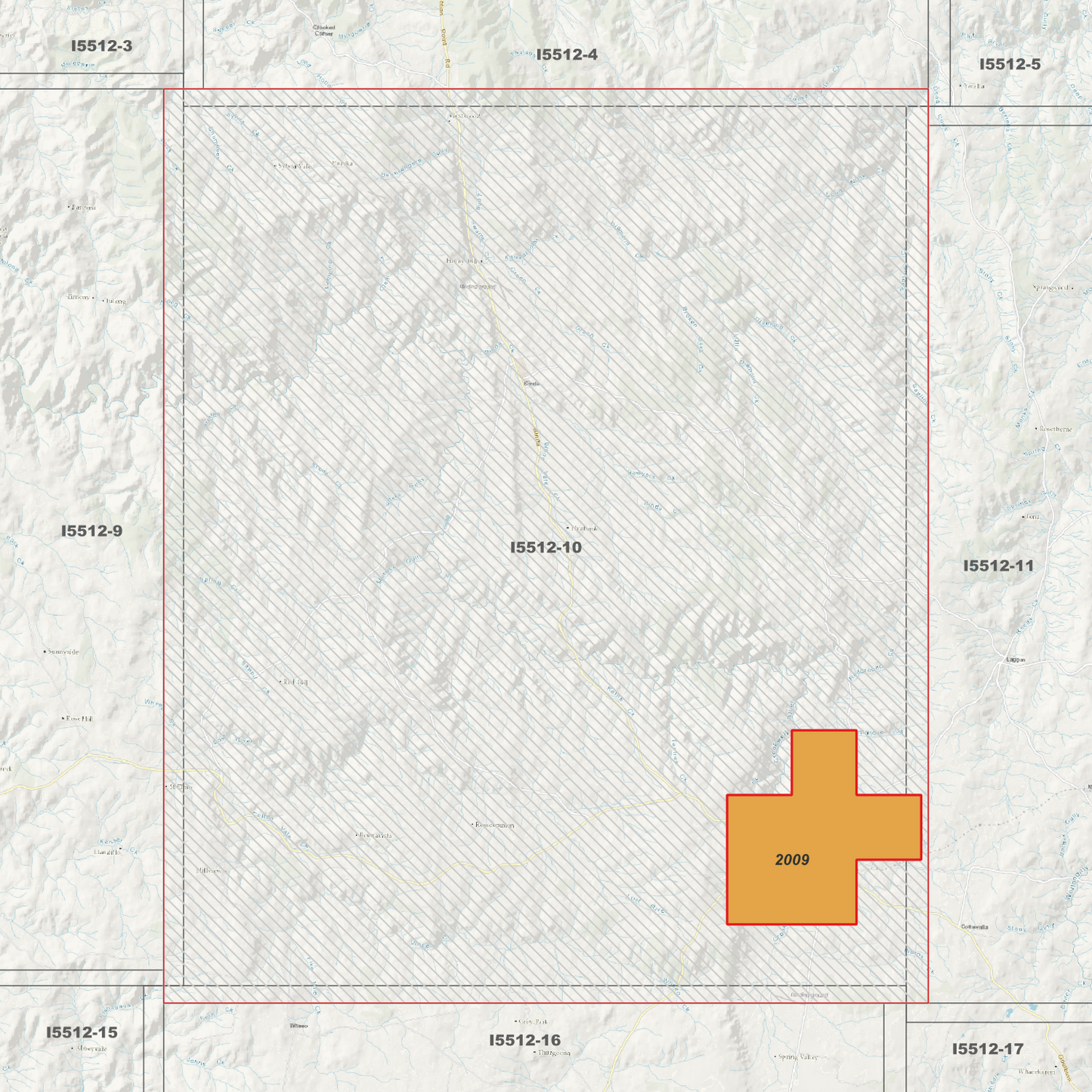 Crookwell 1m, 2m & 5m Digital Elevation Models (I5512-10)