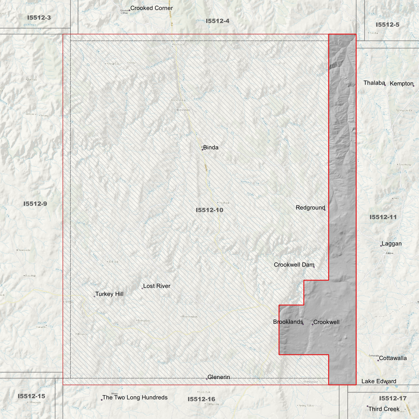 Crookwell 1m, 2m & 5m Digital Elevation Models (I5512-10)