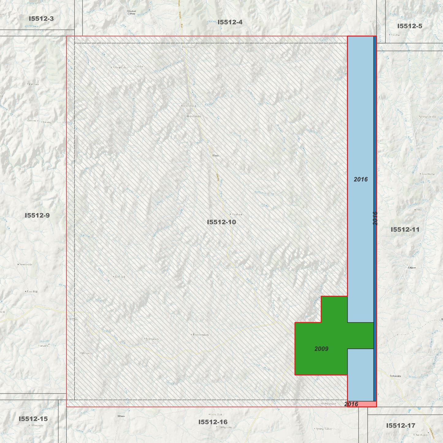 Crookwell 1m, 2m & 5m Digital Elevation Models (I5512-10)