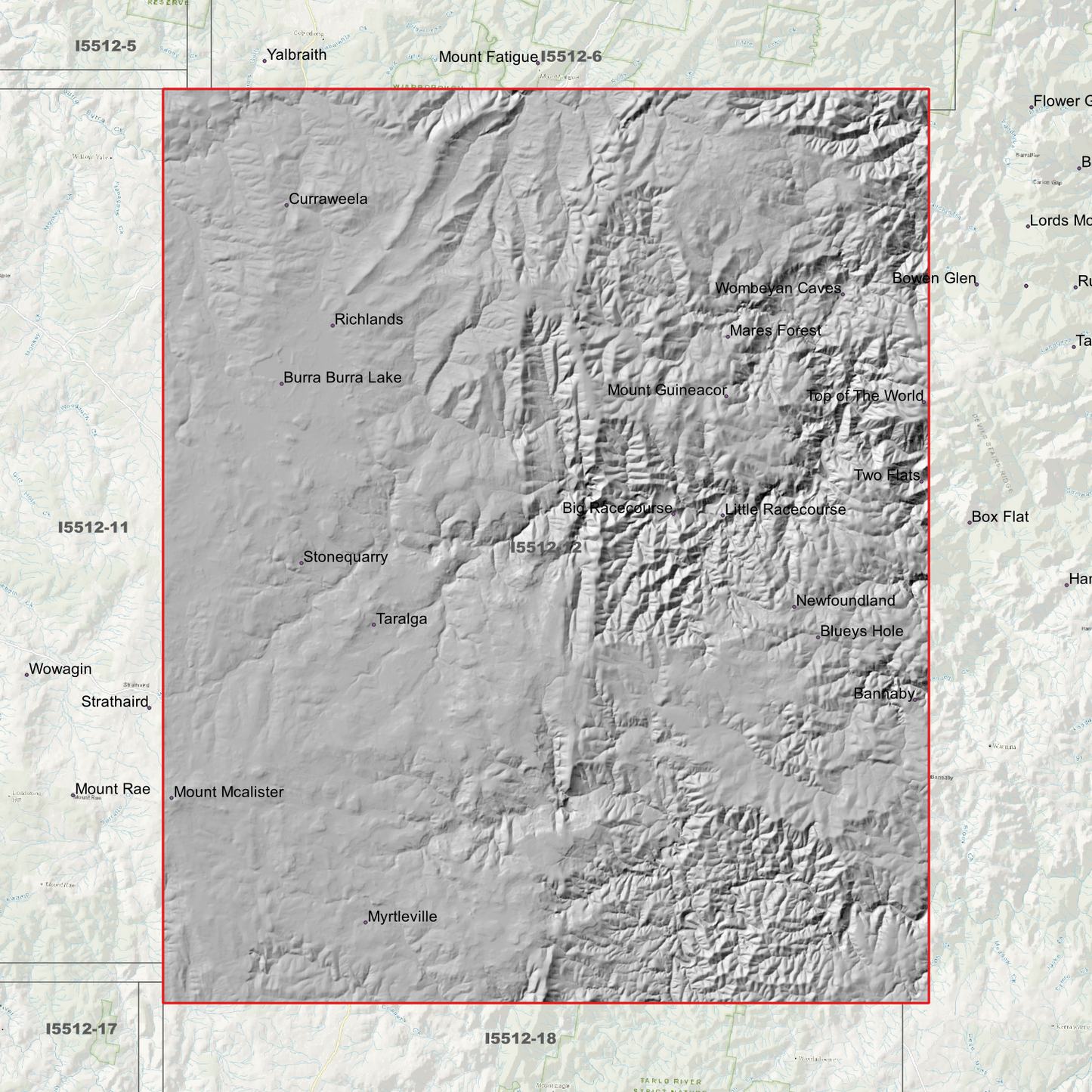Taralga 2m Digital Elevation Models (I5512-12)